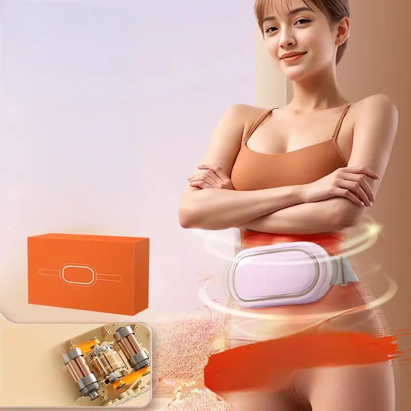 creatidrop Beauty & Personal Care Pink Lazy Fat Heating Slimming Belly Massage Belt