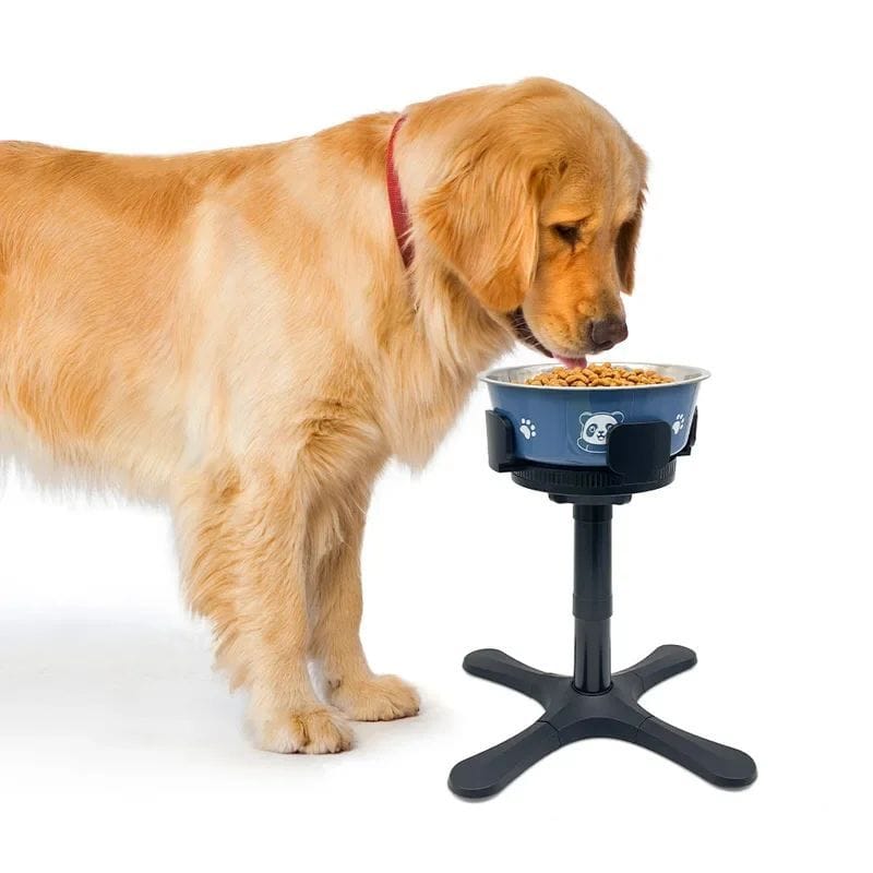 creatidrop Pet Supplies Adjustable Elevated Dog Bowl Stand - Anti-Slip Raised Pet Feeder for Medium & Large Dogs