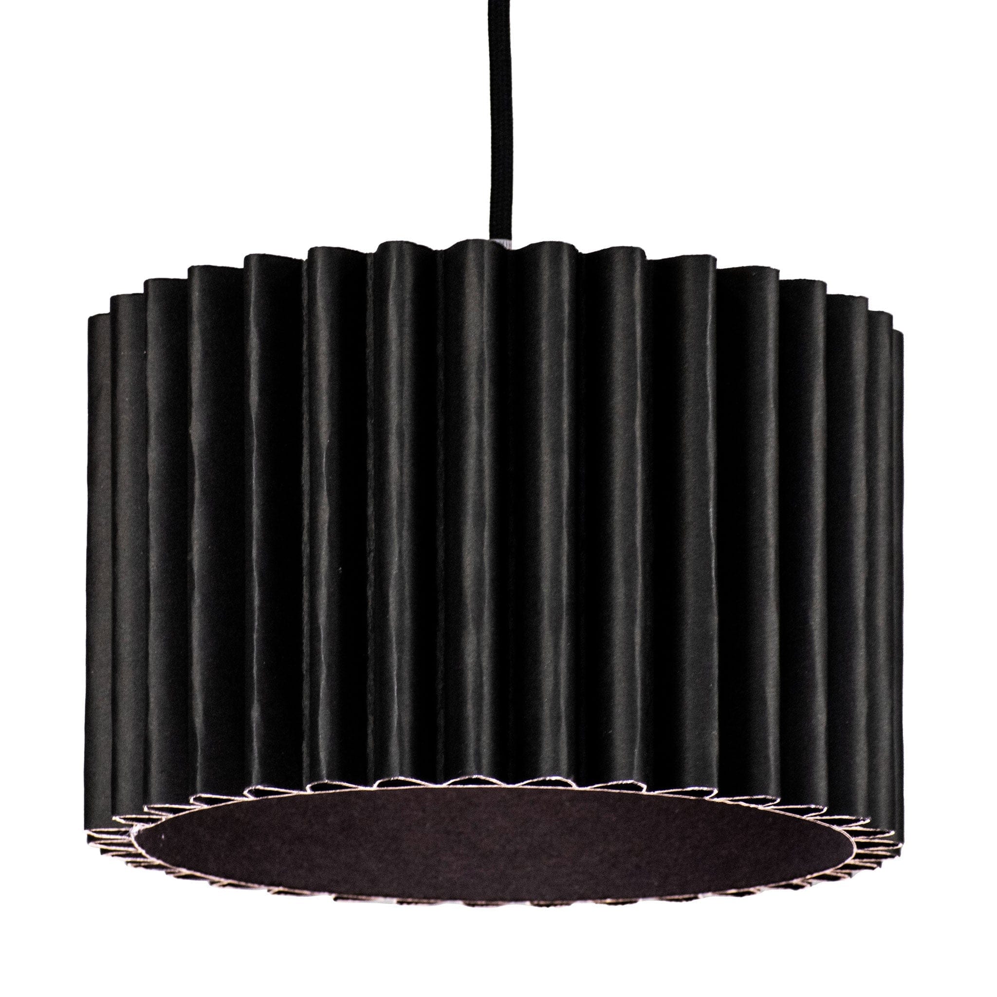 Rippotai Illuminazione Nero Paralumi per Abat-jour – Design Creativo e Sostenibile -Wavepotai Medium