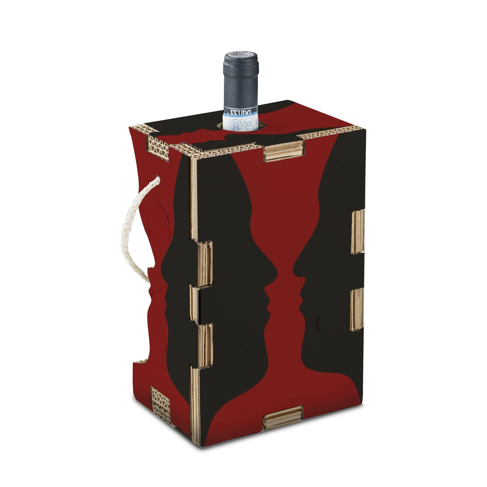 Rippotai Illuminazione Porta Bottiglia Vino Wine Lover – Design Innovativo ed Eco-Friendly
