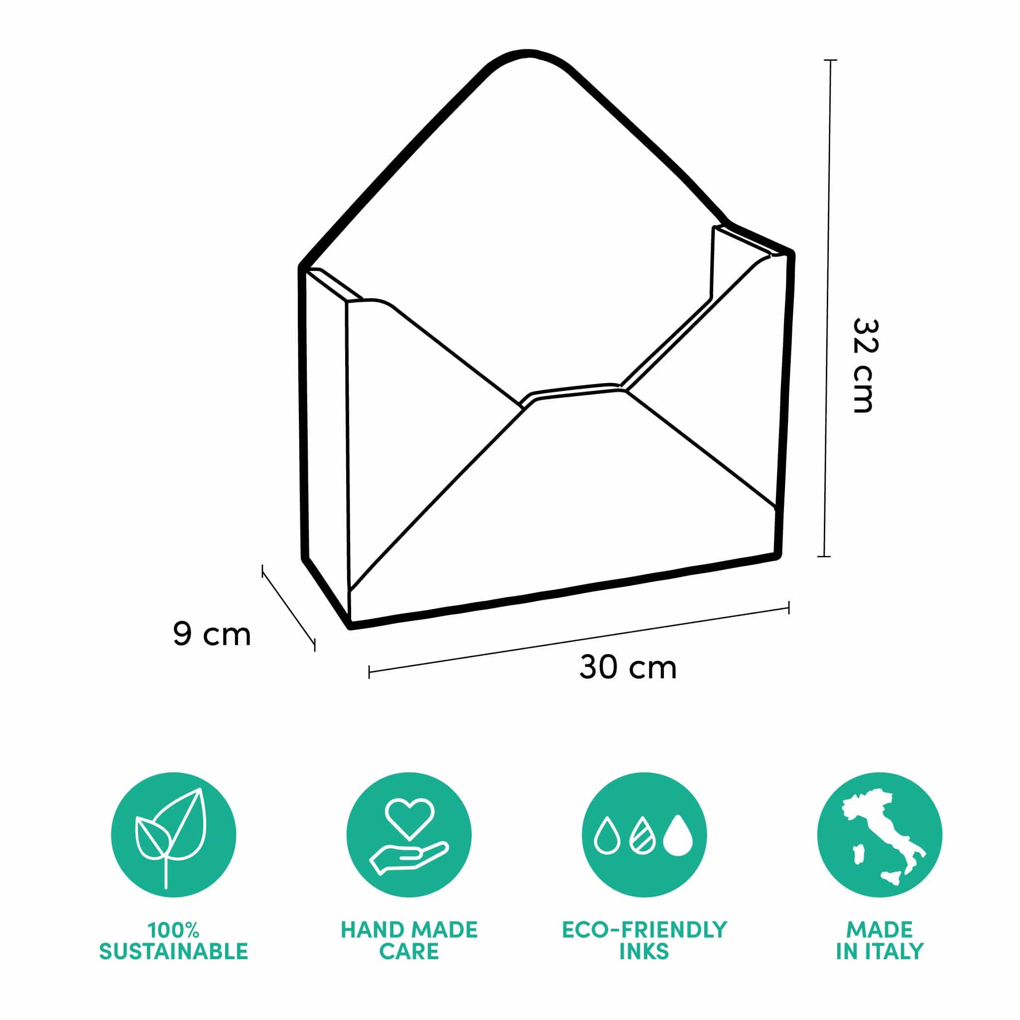 Rippotai Ornamenti natalizi Cassetta Postale Babbo Natale in Cartone Ecologico