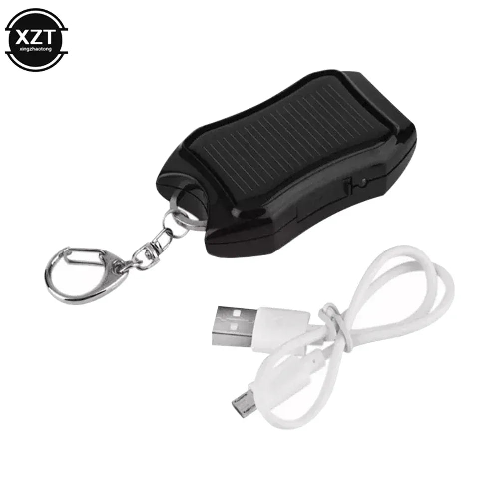 Trendzoy 1000mAh Solar Keychain Power Bank & Flashlight