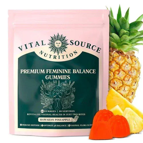 Trendzoy Health & Wellness Default Vital Source Nutrition-Feminine Balance Gummies - Hawaiian Pineapple 60 Gummies