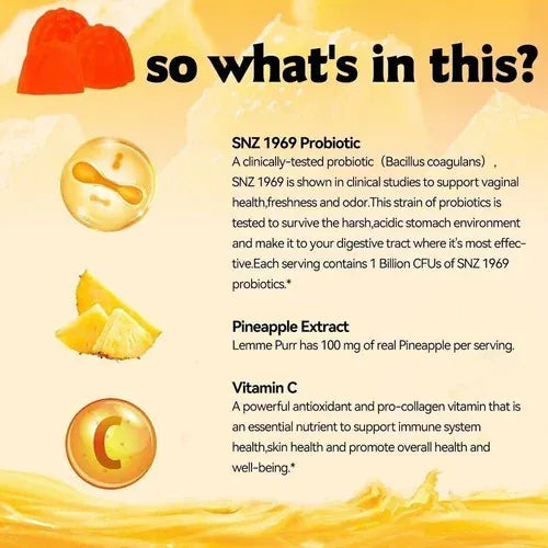 Trendzoy Health & Wellness Default Vital Source Nutrition-Feminine Balance Gummies - Hawaiian Pineapple 60 Gummies