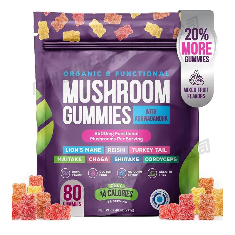 Trendzoy Package 1 Mushroom gummies boost immunity and maintain cardiovascular health