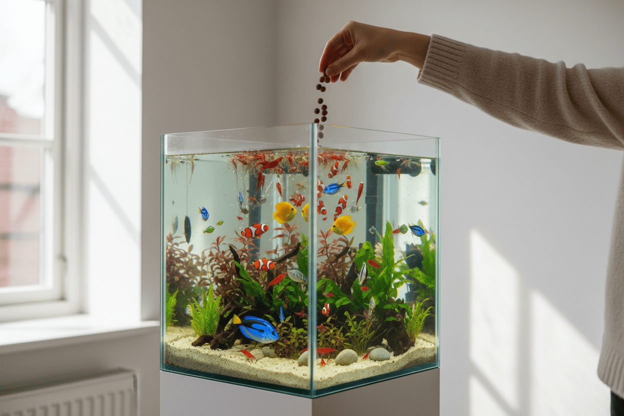 Trendzoy Pet Supplies M / WHITE Premium Fish Food for Aquarium - Crystal Shrimp & Bottom Feeders 40g