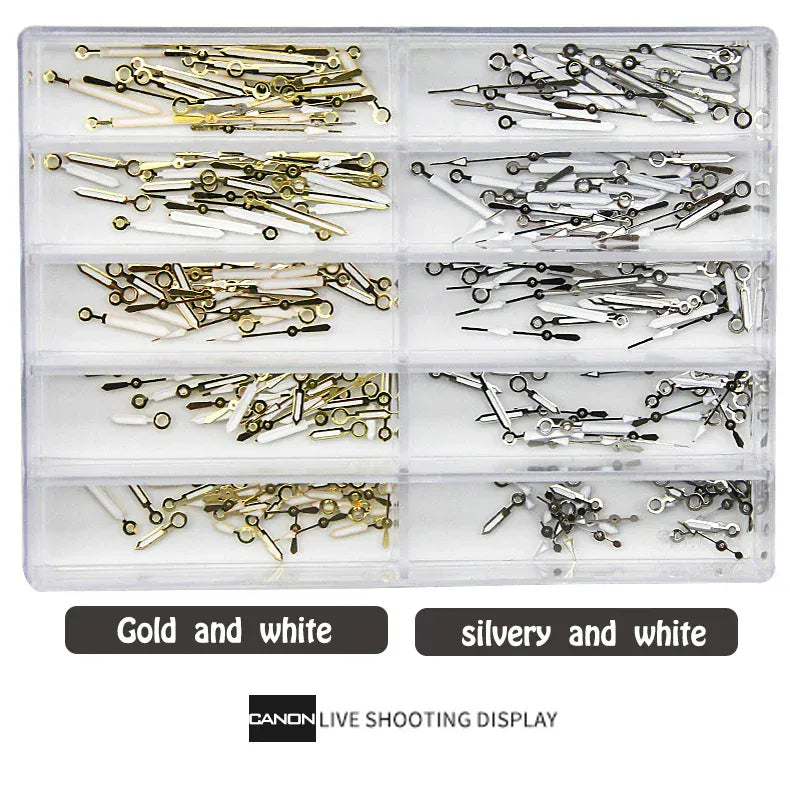 Trendzoy silvery gold Watch hand accessories, hour, minute and second hand case 2035 hand PC21 hand sl68 hand gl68 hand sl39 hand gl39 hand