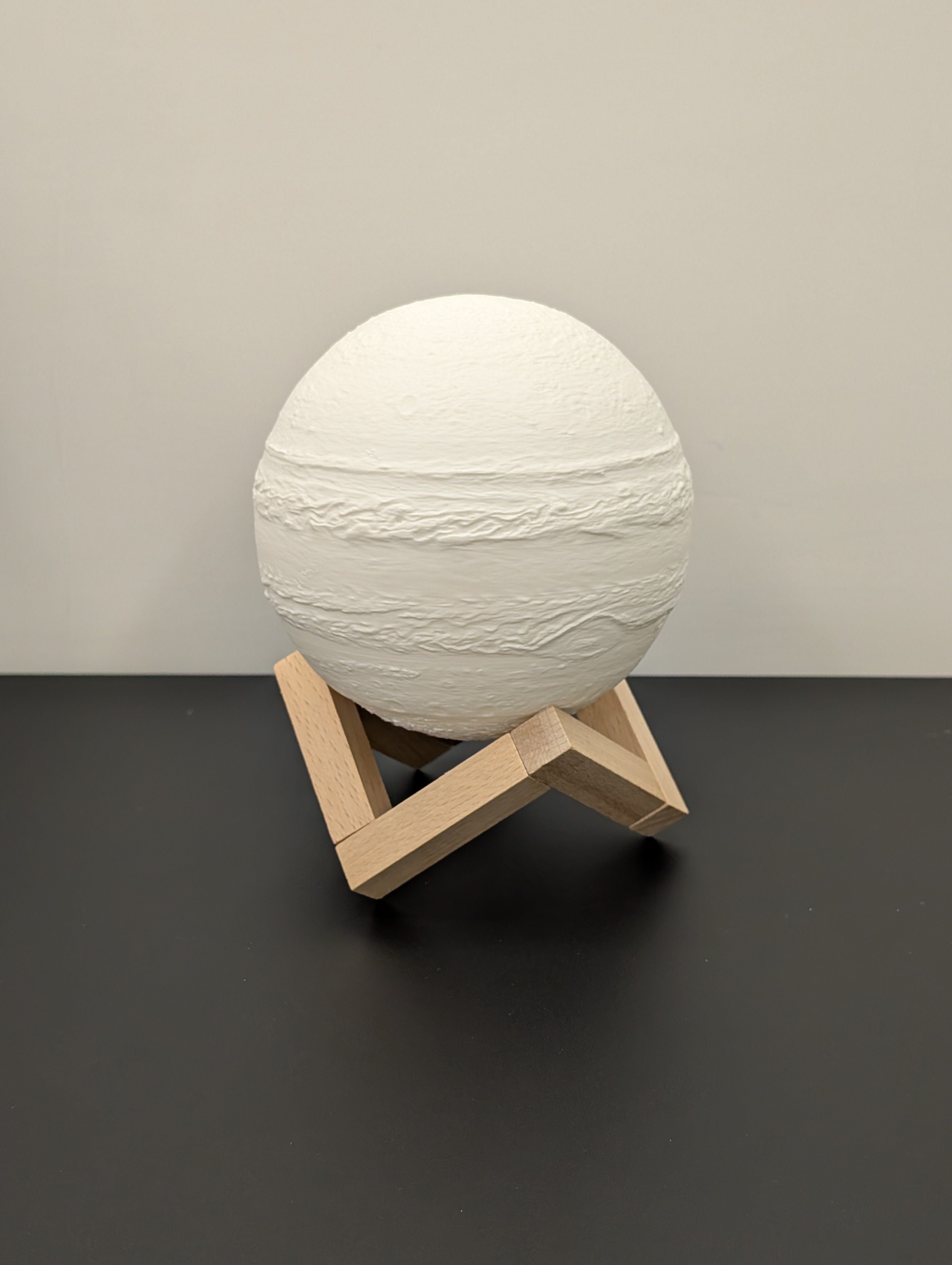 3D Heart Design Electronics Lampada Giove 3D - Lampada Luna Sistema Solare con Luce LED