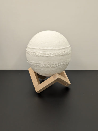 3D Heart Design Electronics Lampada Giove 3D - Lampada Luna Sistema Solare con Luce LED