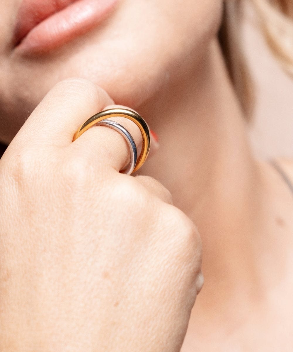 AV Gioielli Anello Bicolor Atena