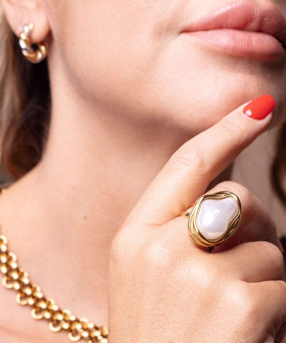 AV Gioielli Anello Madreperla