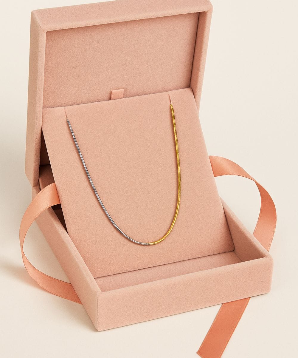 AV Gioielli Collana Bicolor Slim