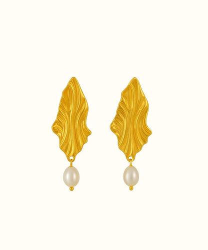 AV Gioielli Orecchini Oro Orecchino Foglia