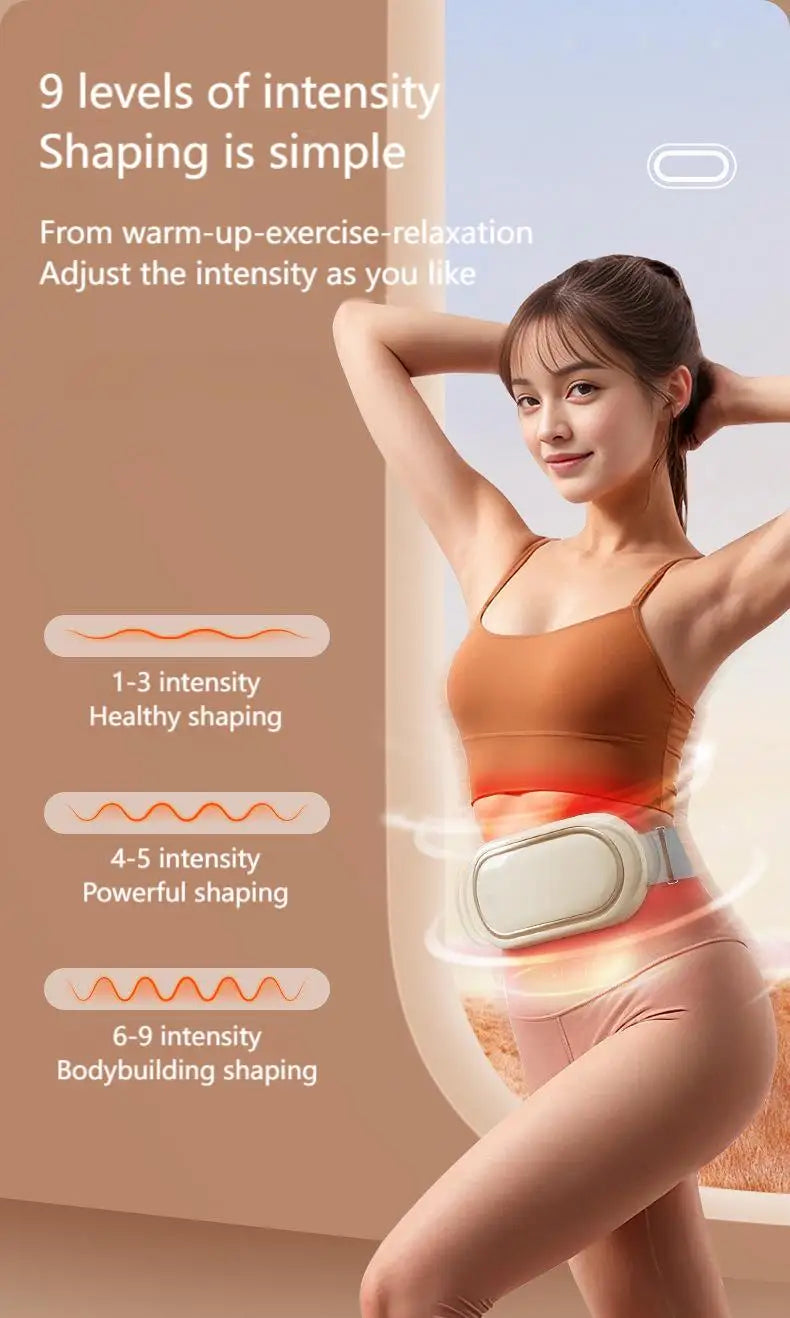 creatidrop Beauty &amp; Personal Care Lazy Fat Heating Slimming Belly Massage Belt