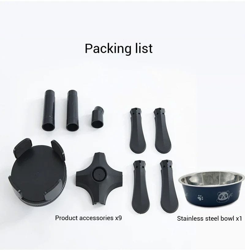 creatidrop Pet Supplies Adjustable Elevated Dog Bowl Stand - Anti-Slip Raised Pet Feeder for Medium &amp; Large Dogs