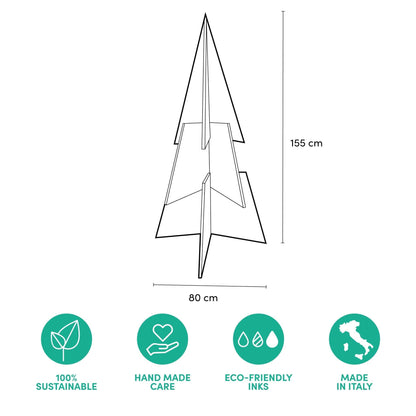 Rippotai Albero di Natale Albero di Natale White Christmas: Eleganza e Sostenibilità per il Tuo Natale