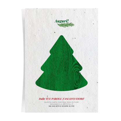 Rippotai Biglietti Auguri Biglietti di Auguri di Natale in Carta Piantabile Releaf – Kit da 8