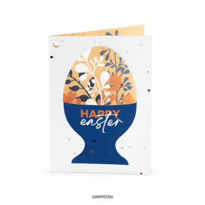 Rippotai Biglietti Auguri Biglietti di Auguri per Pasqua in Carta Piantabile Releaf – Kit da 8