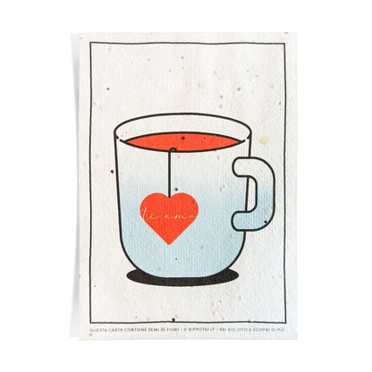 Rippotai Biglietti Auguri Biglietti di Auguri per San Valentino in Carta Piantabile Releaf – Kit da 8