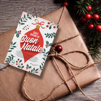 Rippotai Biglietti Auguri Biglietti Natalizi in Carta Semi - Regalo Solidale per un Pianeta Sostenibile