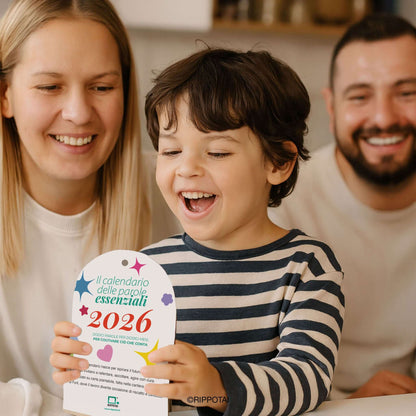 Rippotai Calendari Calendario da tavolo in carta piantabile – Il calendario delle parole essenziali Rippotai