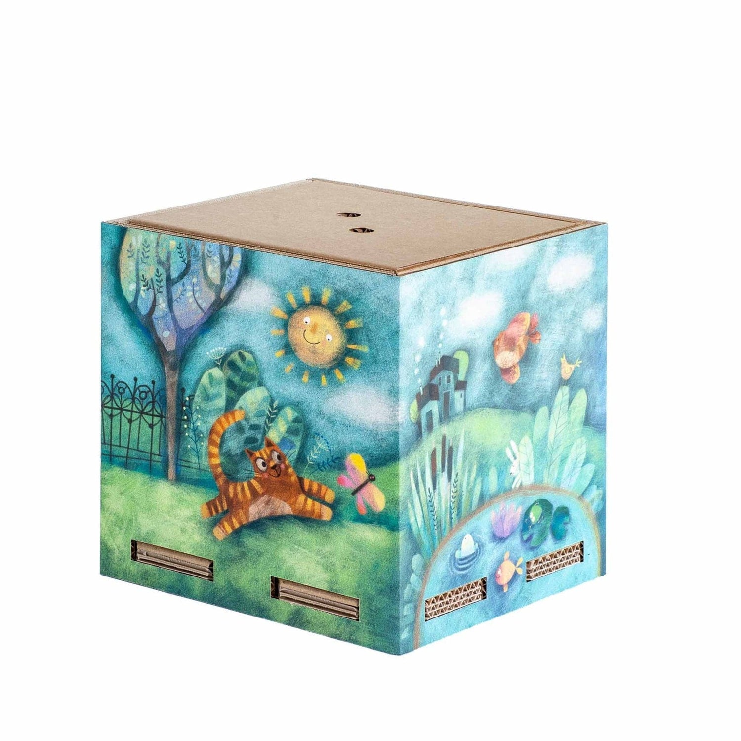 Rippotai Contenitore 24x24x24 / Fairy Tale Contenitori portagiochi per la cameretta