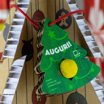 Rippotai Decorazioni natalizie Decorazioni Natalizie Ecologiche “Coltiva il Tuo Natale” – Con Bombe di Semi