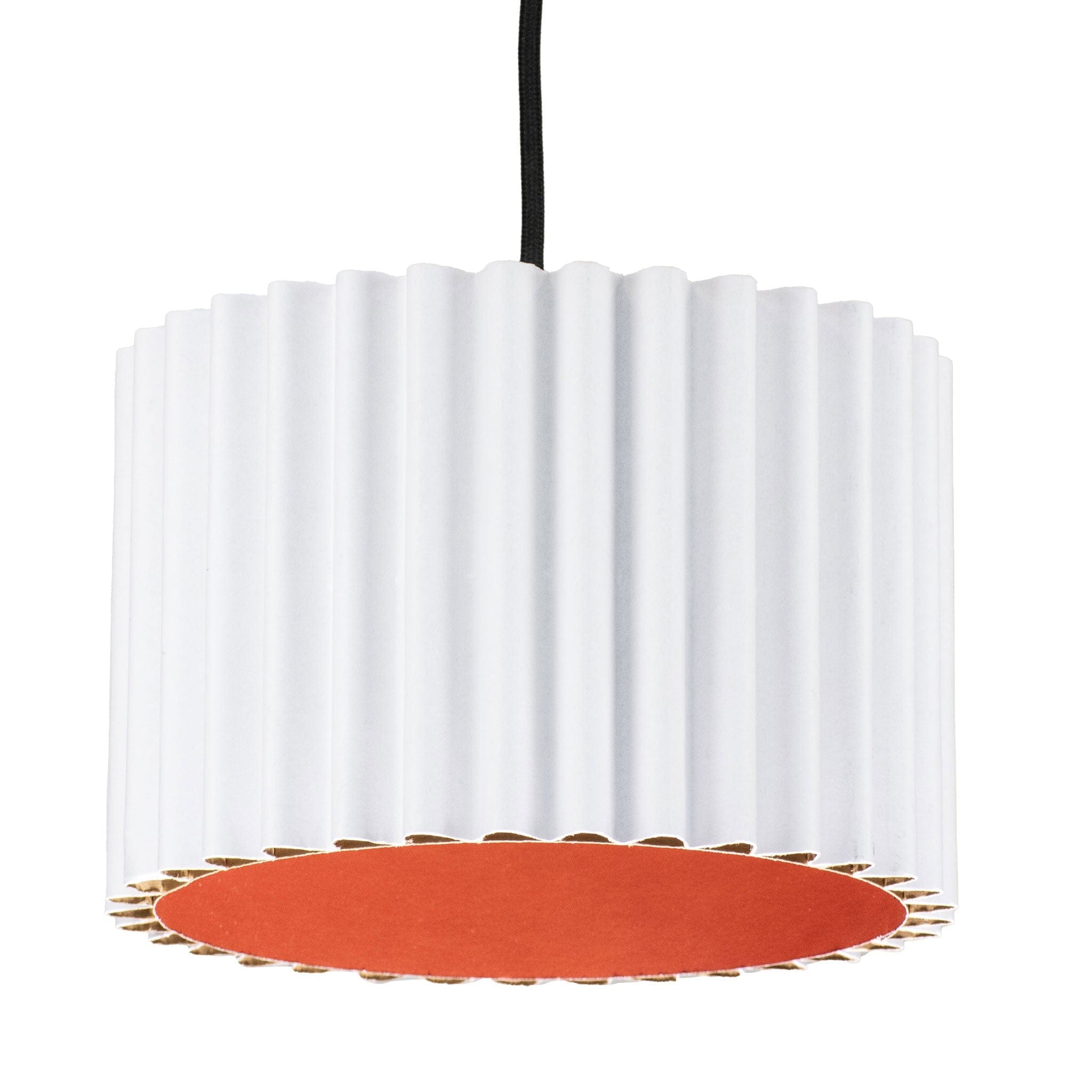 Rippotai Illuminazione Interno Rosso Paralumi per Abat-jour – Design Creativo e Sostenibile -Wavepotai Medium