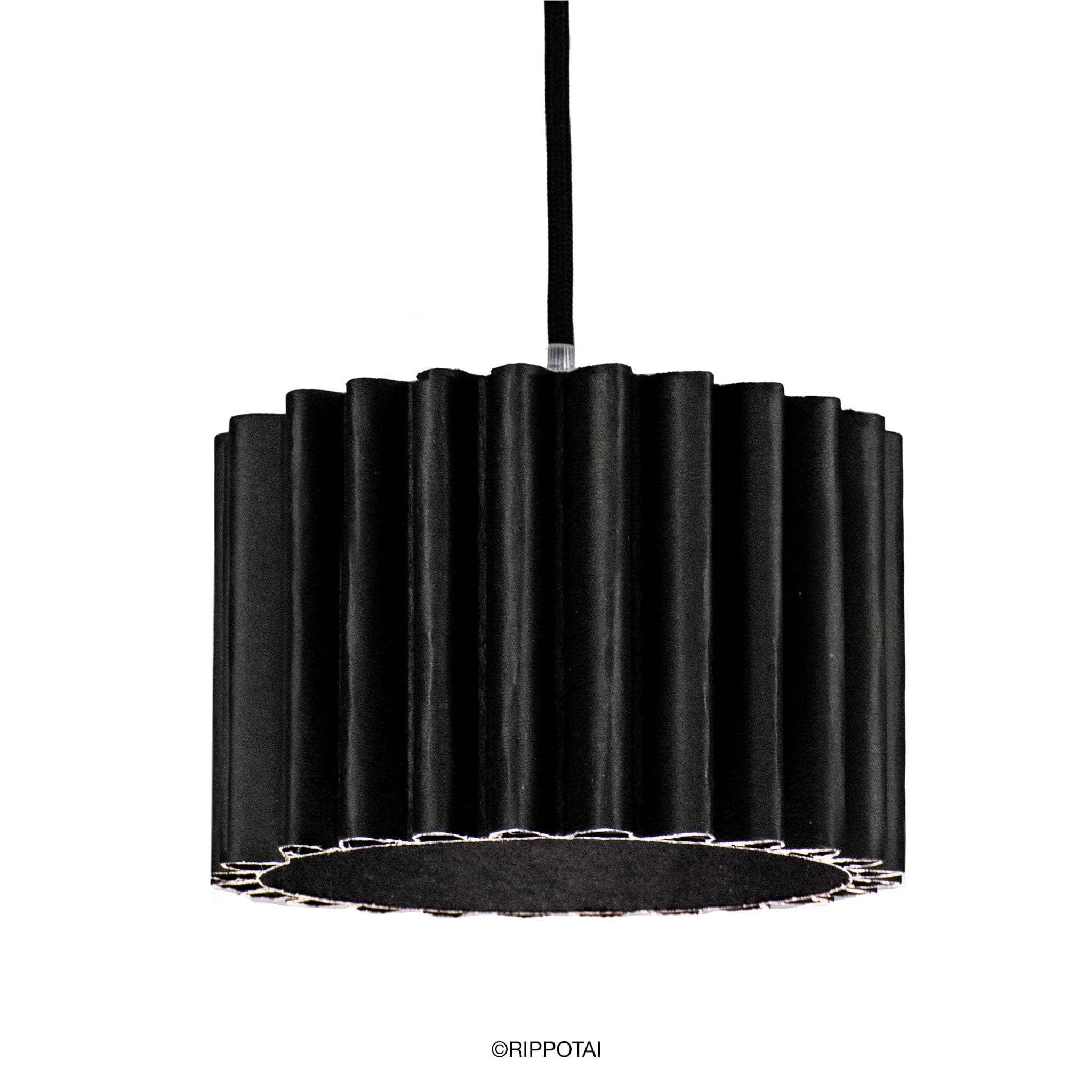 Rippotai Illuminazione Nero Paralumi Particolari per Lampade ecologiche - Wavepotai small