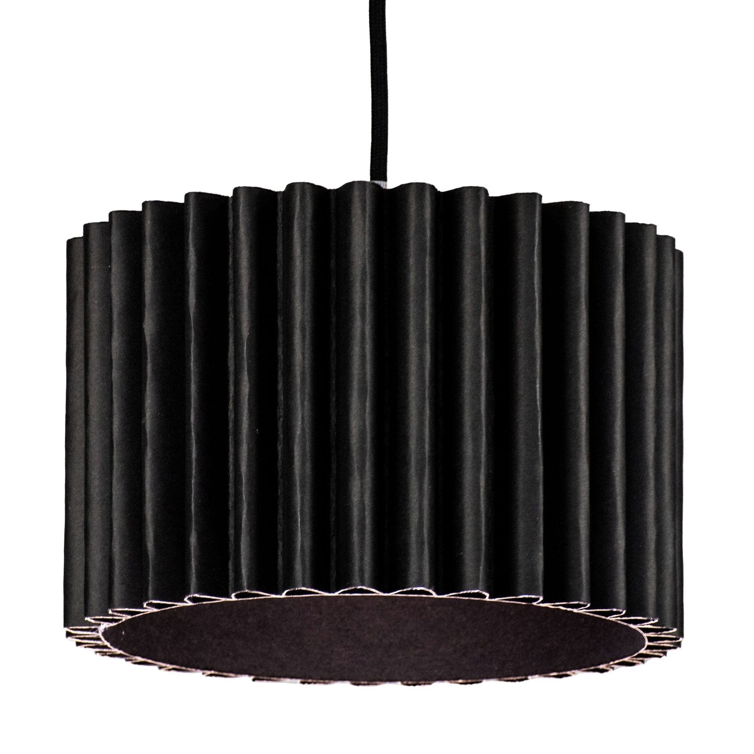 Rippotai Illuminazione Nero Paralumi per Abat-jour – Design Creativo e Sostenibile -Wavepotai Medium