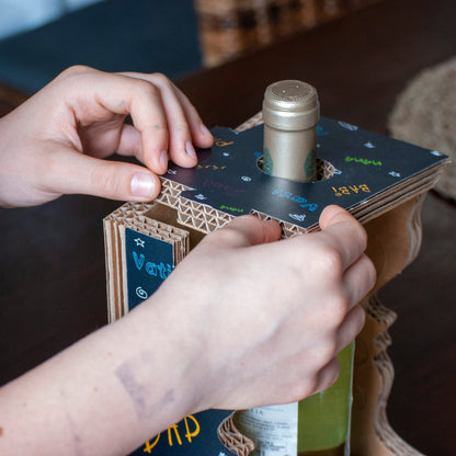 Rippotai Illuminazione Porta Bottiglia Vino Wine Lover – Design Innovativo ed Eco-Friendly