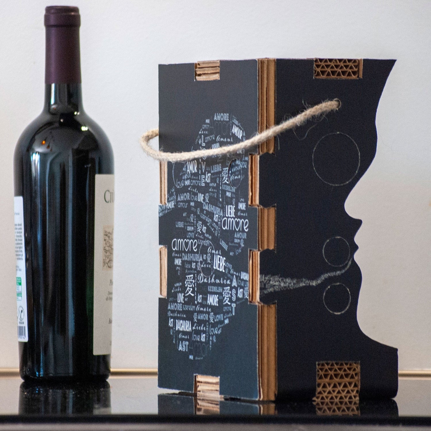 Rippotai Illuminazione Porta Bottiglia Vino Wine Lover – Design Innovativo ed Eco-Friendly