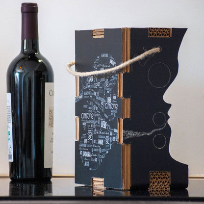 Rippotai Illuminazione Porta Bottiglia Vino Wine Lover – Design Innovativo ed Eco-Friendly