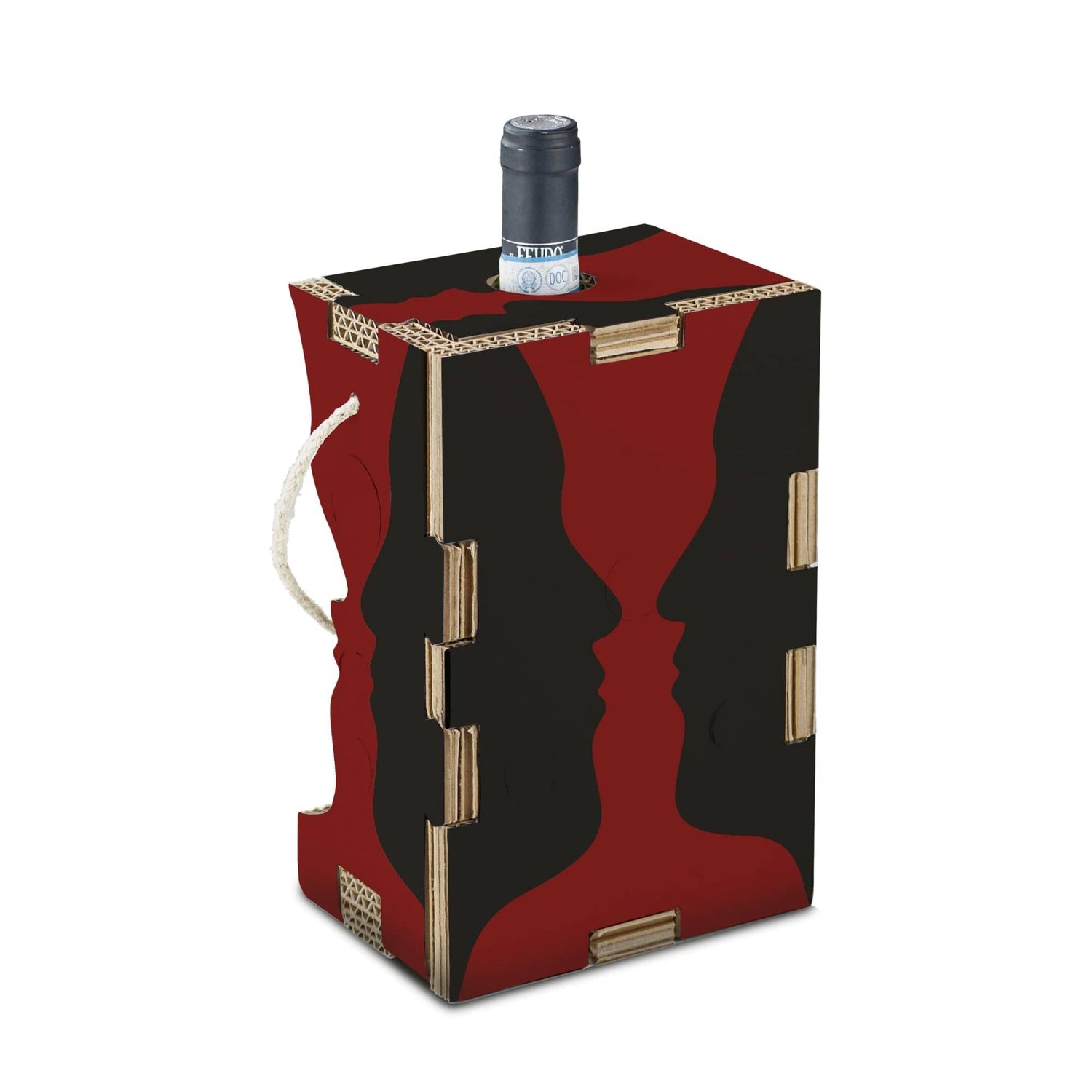 Rippotai Illuminazione Porta Bottiglia Vino Wine Lover – Design Innovativo ed Eco-Friendly