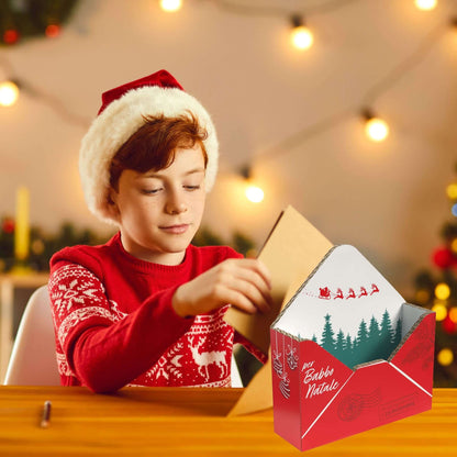 Rippotai Ornamenti natalizi Cassetta Postale Babbo Natale in Cartone Ecologico