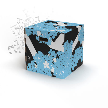 Rippotai Pouf musicale Azzurro Casse audio Bluetooth Soundpotai Hello Spring – Pouf di design