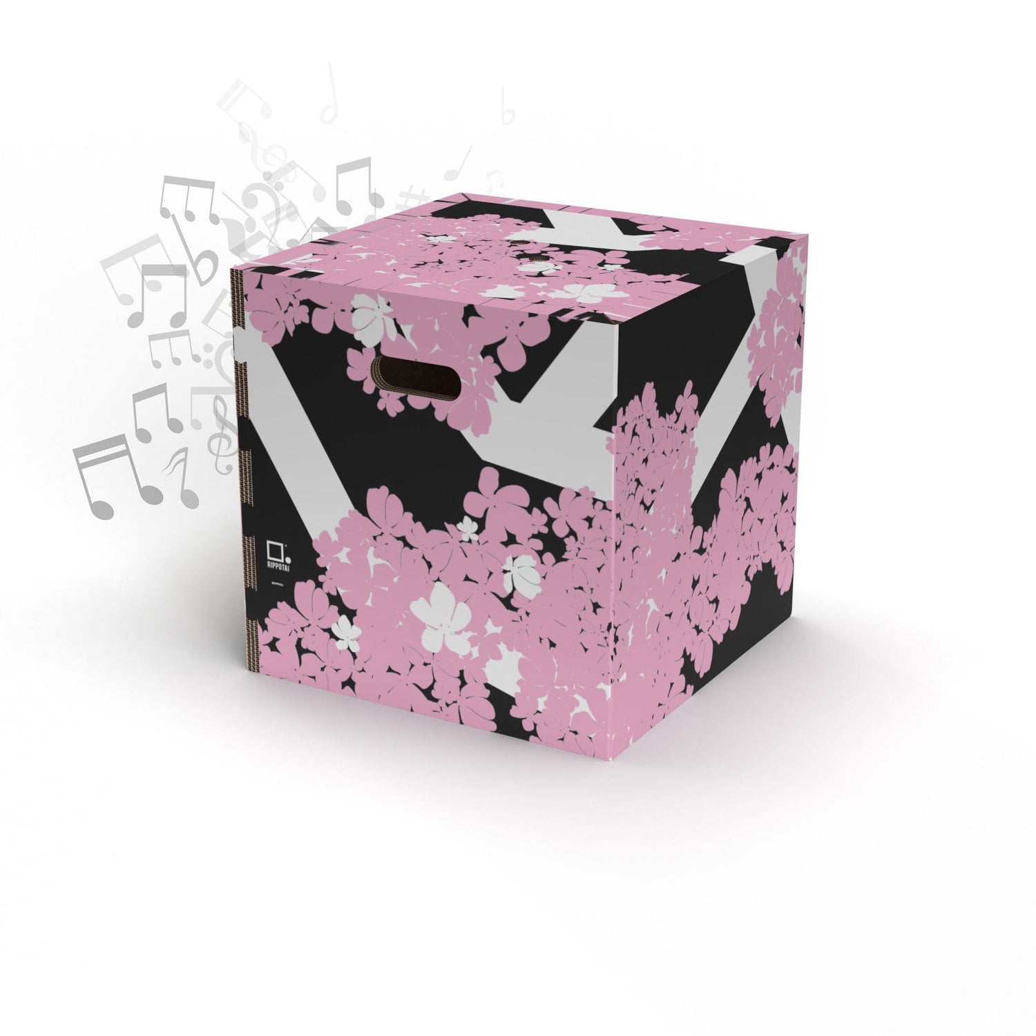 Rippotai Pouf musicale Rosa Casse audio Bluetooth Soundpotai Hello Spring – Pouf di design