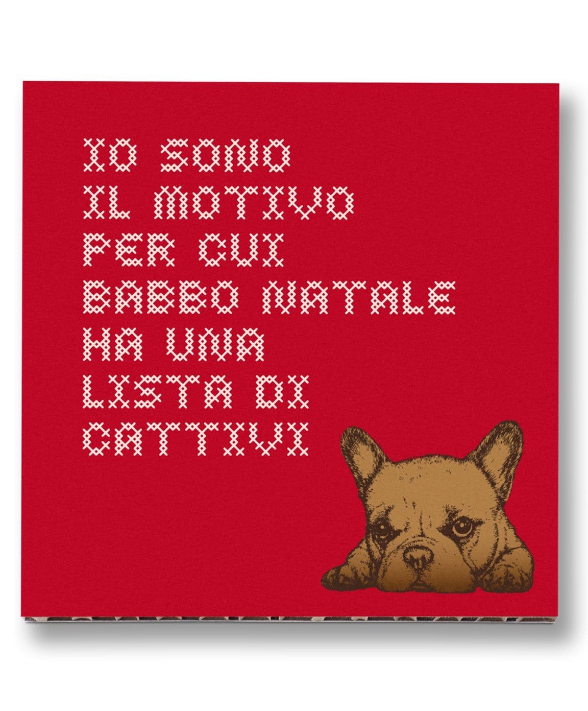 Rippotai Quadri 20x20 / Dog Quadretti natalizi – Decorazioni Sostenibili e Made in Italy