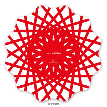 Rippotai Sottopiatti Sottopiatti Natalizi in carta ecologica pulibile – Set da 6 con 3 grafiche assortite