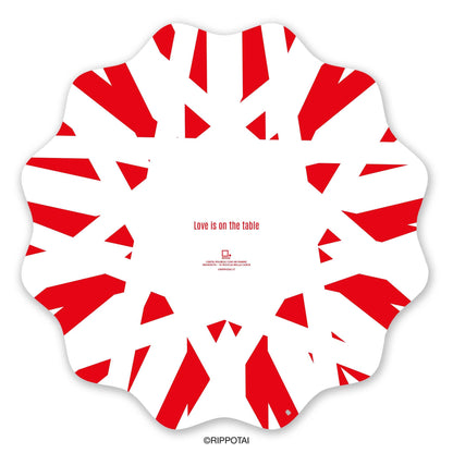 Rippotai Sottopiatti Sottopiatti Natalizi in carta ecologica pulibile – Set da 6 con 3 grafiche assortite