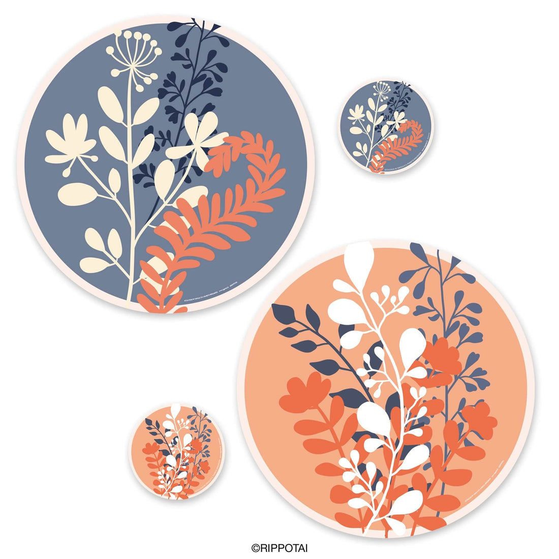 Rippotai Tovagliette Kit da 2 La tavola di Primavera by Rippotai: Sottopiatti e in carta Lavabili e Sostenibili