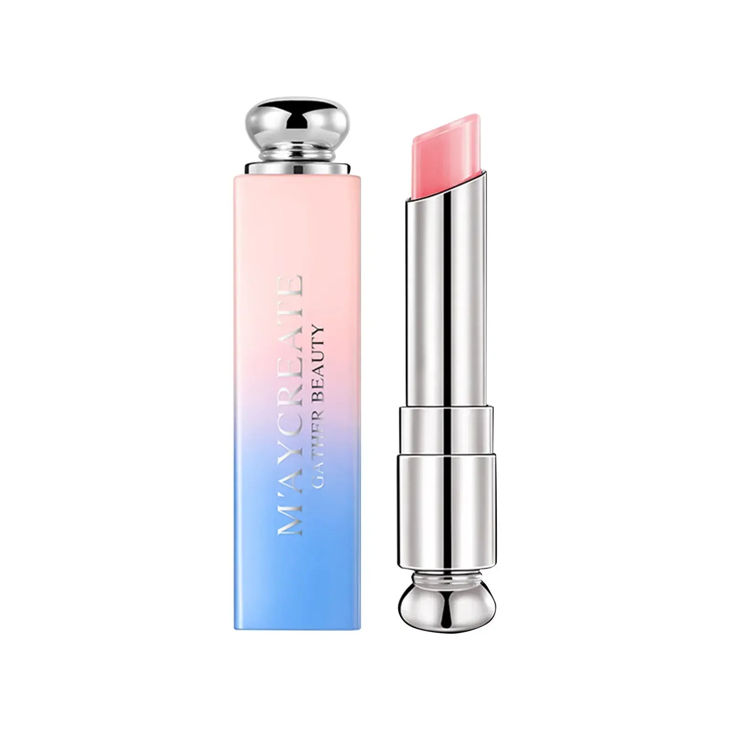 Trendzoy 115 light pink Moisturizing Bright Crystal Jelly Lipstick Temperature Change Color Lip Gentle Fashionable Korean Makeup Products Beauty