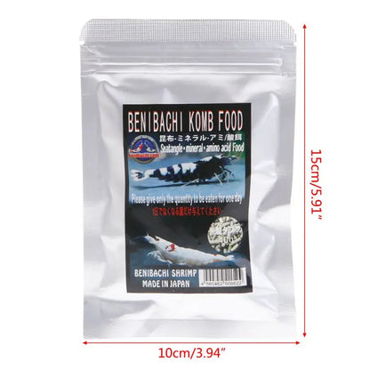 Trendzoy M / WHITE P82C Fish Food Aquarium Fish Forage Crystal Shrimp Feeding Seaweed Natural Nutrition Vitamin Health Growing