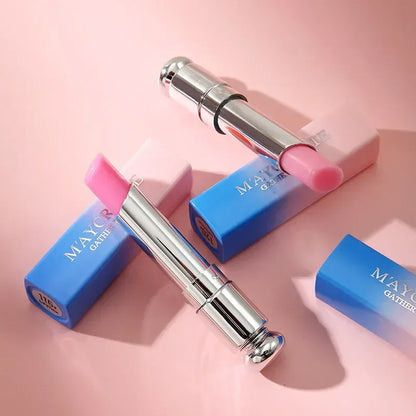 Trendzoy Moisturizing Bright Crystal Jelly Lipstick Temperature Change Color Lip Gentle Fashionable Korean Makeup Products Beauty