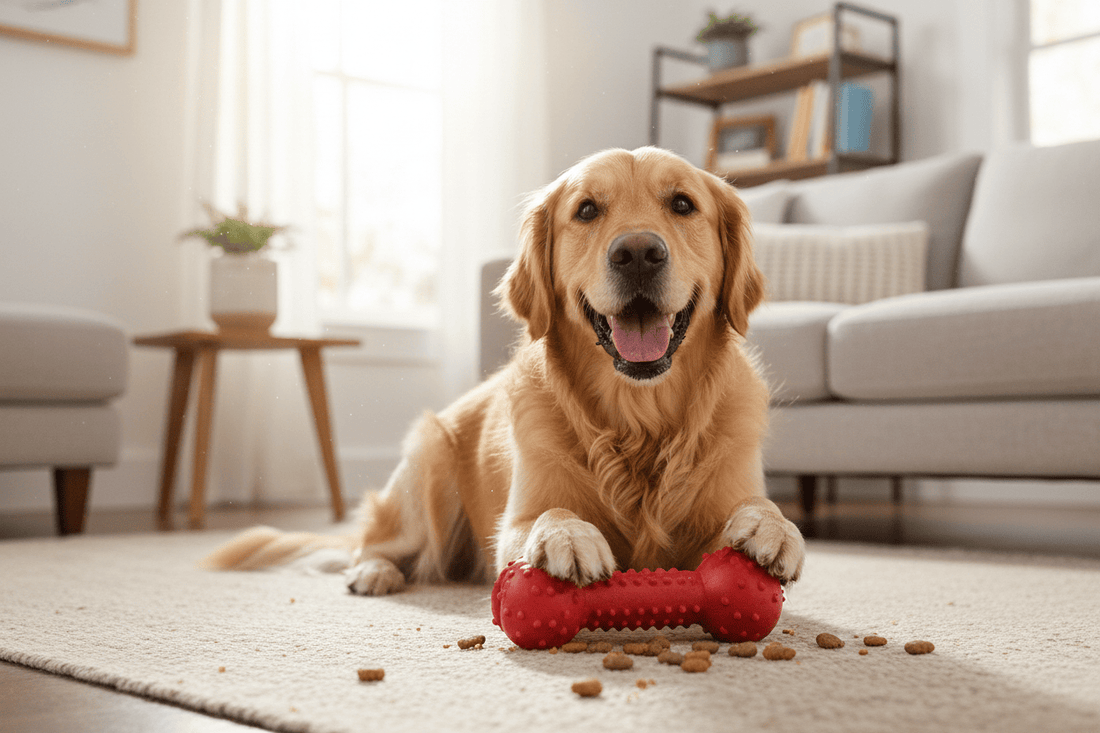 Trendzoy Pet Toys Interactive Dog Chew Toy with Treat Dispenser - Dental Health